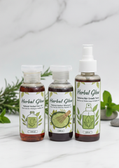 Herbal Glow Complete Hair Care Trio – 100ml Oil + 100ml Shampoo + 120ml Growth Toner