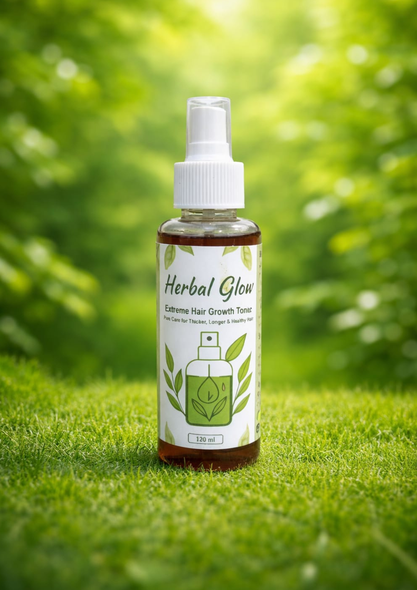 Herbal Glow Extreme Hair Growth Toner (120ml) – 100% Herbal Formula